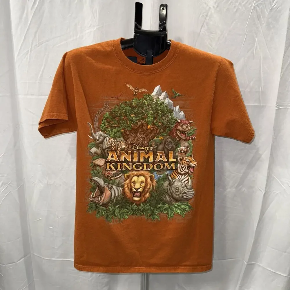 2000s Disney ANIMAL KINGDOM Logo T Shirt Size: S - Picture 1 of 9